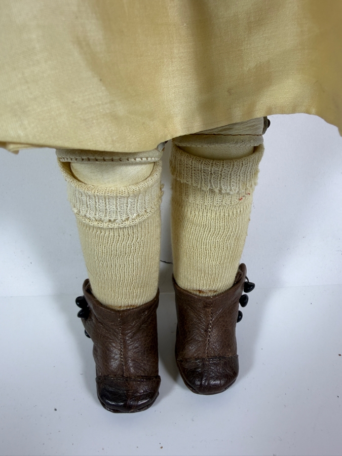 Antique German Hertel Schwab Mold 151 Bisque Socket Head Character Doll 15.5H [Photo 3]