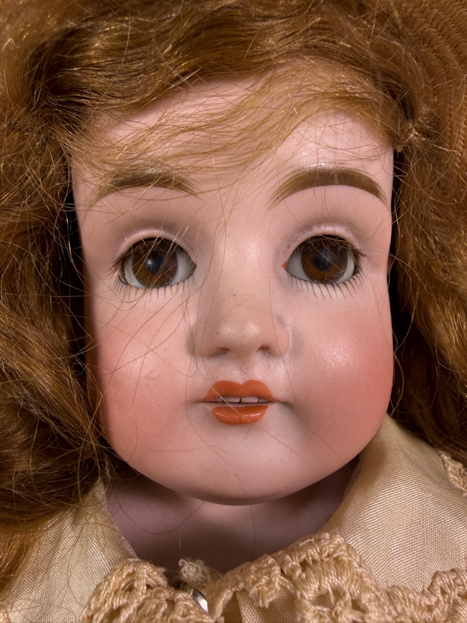 Antique German Hertel Schwab Mold 151 Bisque Socket Head Character Doll 15.5H [Photo 2]