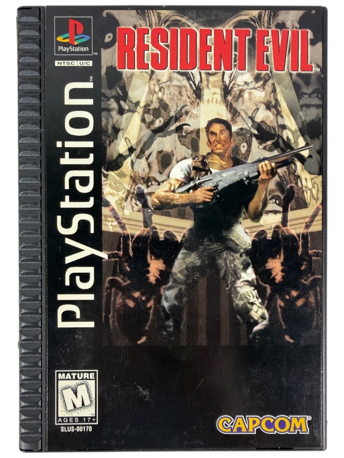 Resident Evil Sony PlayStation 1 1996 Original Black Label Long Box Edition (CIB Video Game & Strategy Guide Bundle) Estimate $150 - $250