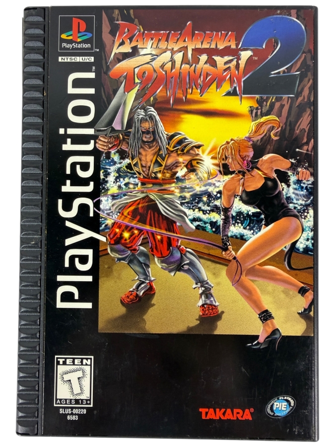 Battle Arena Toshinden 2 Sony PlayStation 1 1996 Original Black Label Long Box Edition (CIB Video Game) Estimate $30 - $50
