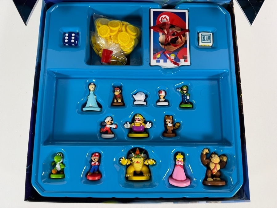 Monopoly Gamer Collector's Edition Super Mario Bros. Nintendo Hasbro Board Game Complete In Box With 8 Extra Power Pack Figure Expansion Tokens Estimate $65 - $125 [Photo 3]