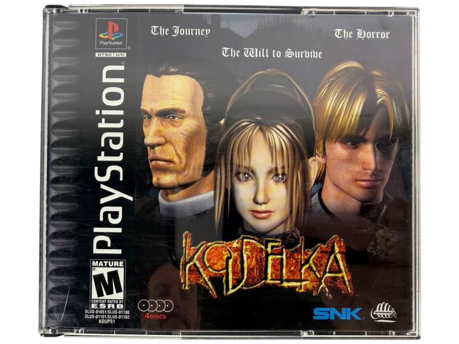 Koudelka Sony PlayStation 1 PS1 Original Black Label Complete In Box 4-Disc Set Cult Classic Gothic Horror RPG Vintage Video Game SLUS-01051 Estimate $350 - $480
