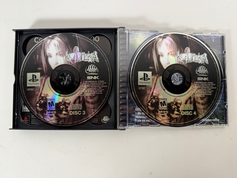 Koudelka Sony PlayStation 1 PS1 Original Black Label Complete In Box 4-Disc Set Cult Classic Gothic Horror RPG Vintage Video Game SLUS-01051 Estimate $350 - $480 [Photo 3]