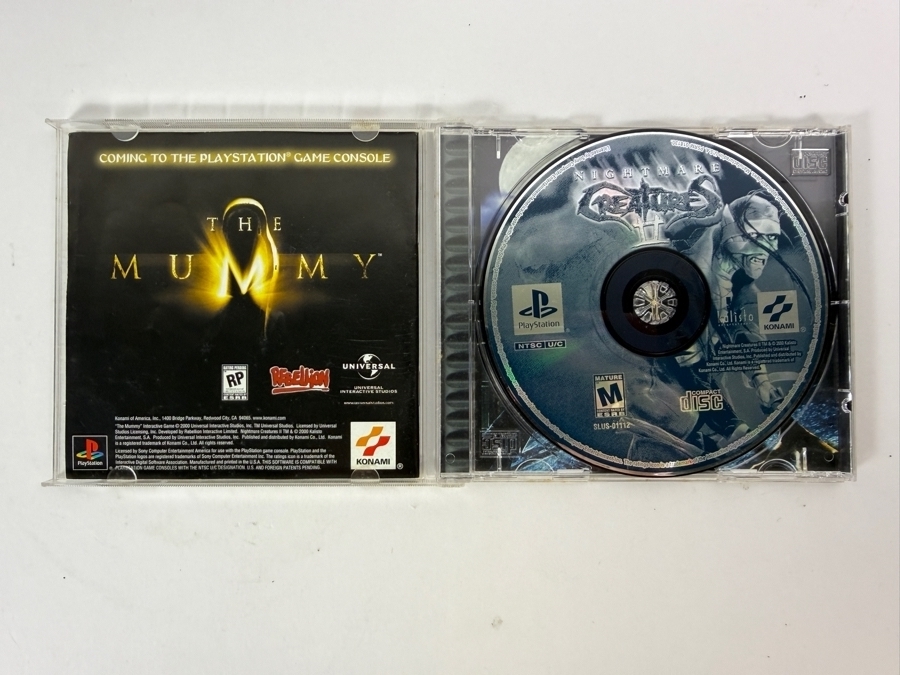 Nightmare Creatures II Sony PlayStation 1 PS1 Original Black Label Jewel Case Edition Complete In Box CIB Vintage Survival Horror Video Game SLUS-01112 Estimate $95 - $150 [Photo 2]