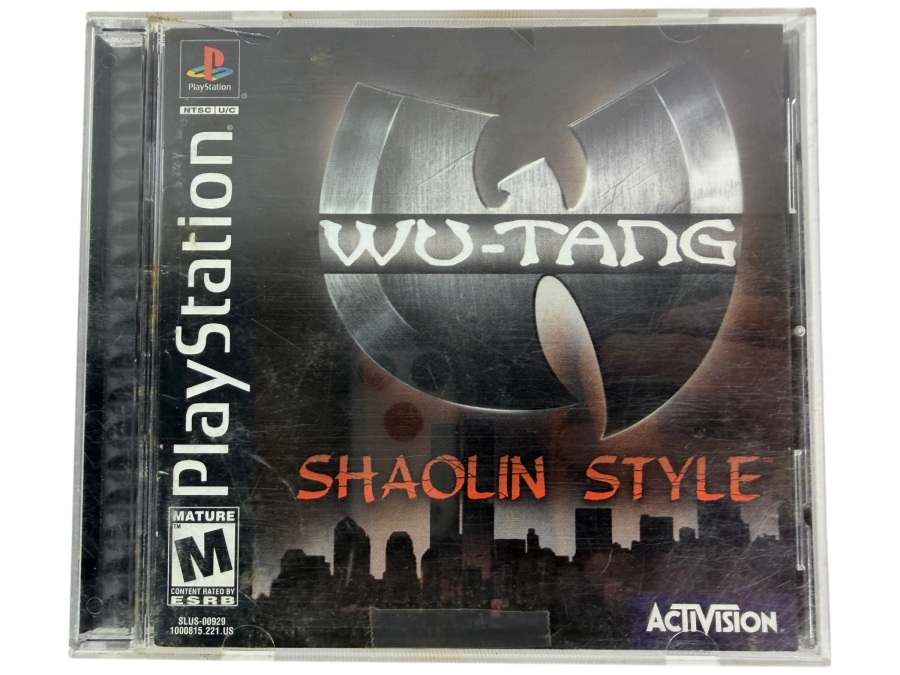 Wu-Tang: Shaolin Style Sony PlayStation 1 PS1 Original Black Label Jewel Case Edition Complete In Box CIB Vintage Fighting Video Game SLUS-00929 Estimate $80 - $120