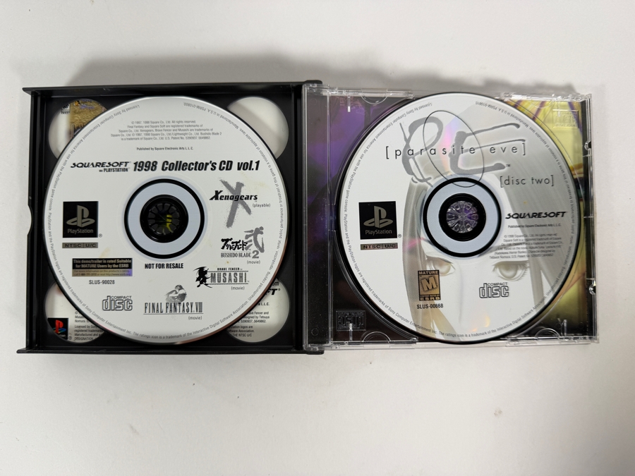 Parasite Eve Sony PlayStation 1 PS1 Original Black Label 3-Disc Set Complete In Box CIB Vintage Cinematic RPG Video Game SLUS-00662 Estimate $110 - $160 [Photo 3]