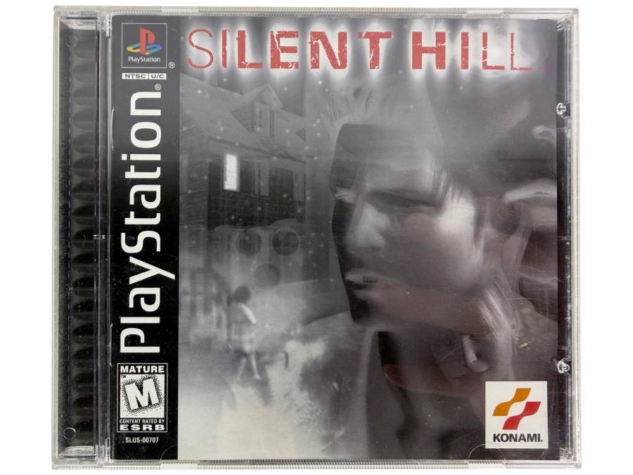 Silent Hill Sony PlayStation 1 PS1 Original Black Label Jewel Case Edition Complete In Box CIB Vintage Survival Horror Video Game SLUS-00707 Estimate $250 - $350