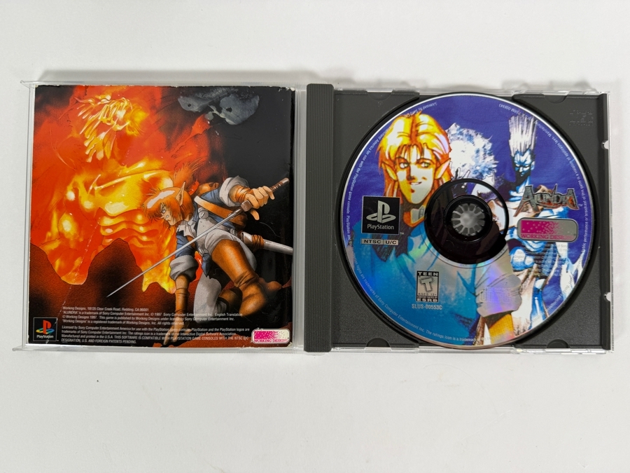 Alundra Sony PlayStation 1 PS1 Original Black Label Jewel Case Edition Complete In Box CIB Vintage Action RPG Video Game SLUS-00553 Estimate $190 - $260 [Photo 2]