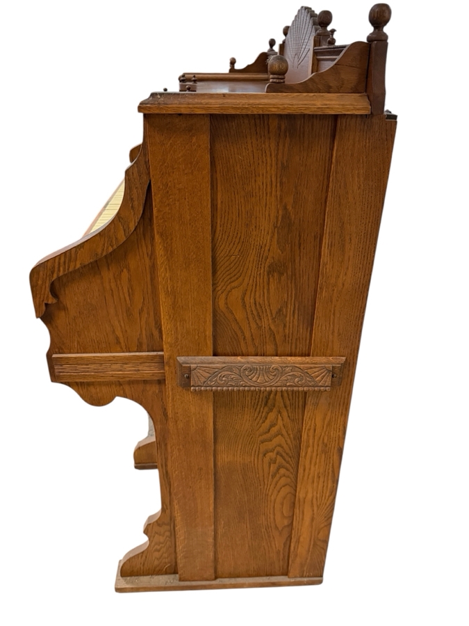 Working Antique Victorian Clough And Warren Company Carved Oak Reed Pump Organ 48W X  23D X 50H [Photo 4]