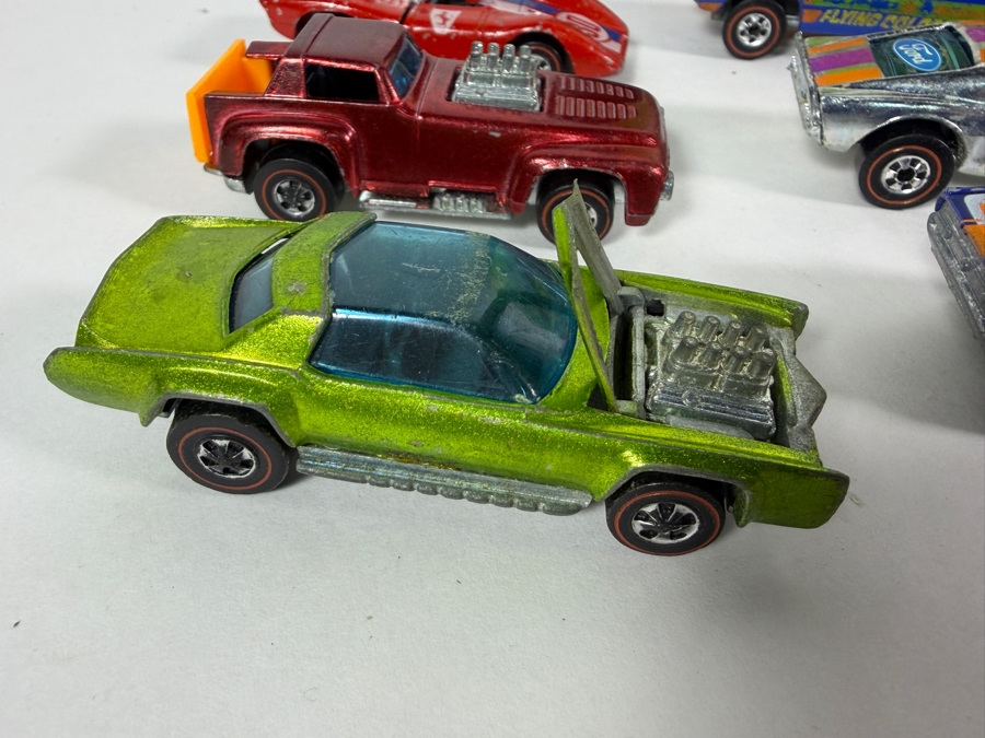 Just Added - Vintage Mattel Hot Wheels Redlines Cars Early Collection with Original 1969 Vinyl Collector's Race Case Storage Box - See Photos [Photo 23]