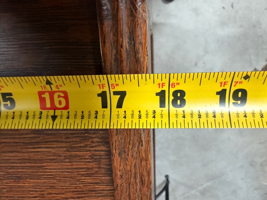 Just Added - Antique Antique Mission Style Tiger Oak Combination Index Document Filing Cabinet 17W X 21D X 45.5H [Photo 8]