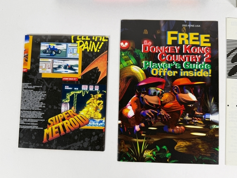 Donkey Kong Country 2 Diddy's Kong Quest Super Nintendo SNES Complete In Box CIB Estimate $100 - $140 [Photo 6]