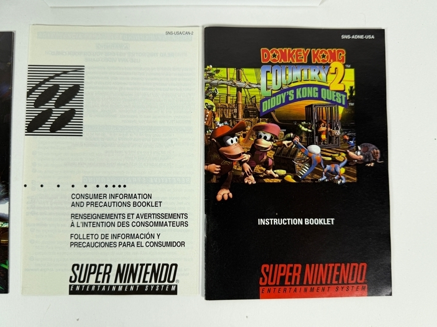Donkey Kong Country 2 Diddy's Kong Quest Super Nintendo SNES Complete In Box CIB Estimate $100 - $140 [Photo 5]