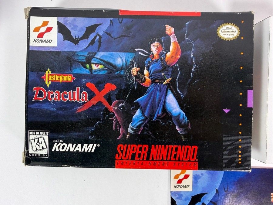 Castlevania Dracula X Super Nintendo SNES Complete In Box CIB Estimate $1,200 - $1,600 [Photo 2]