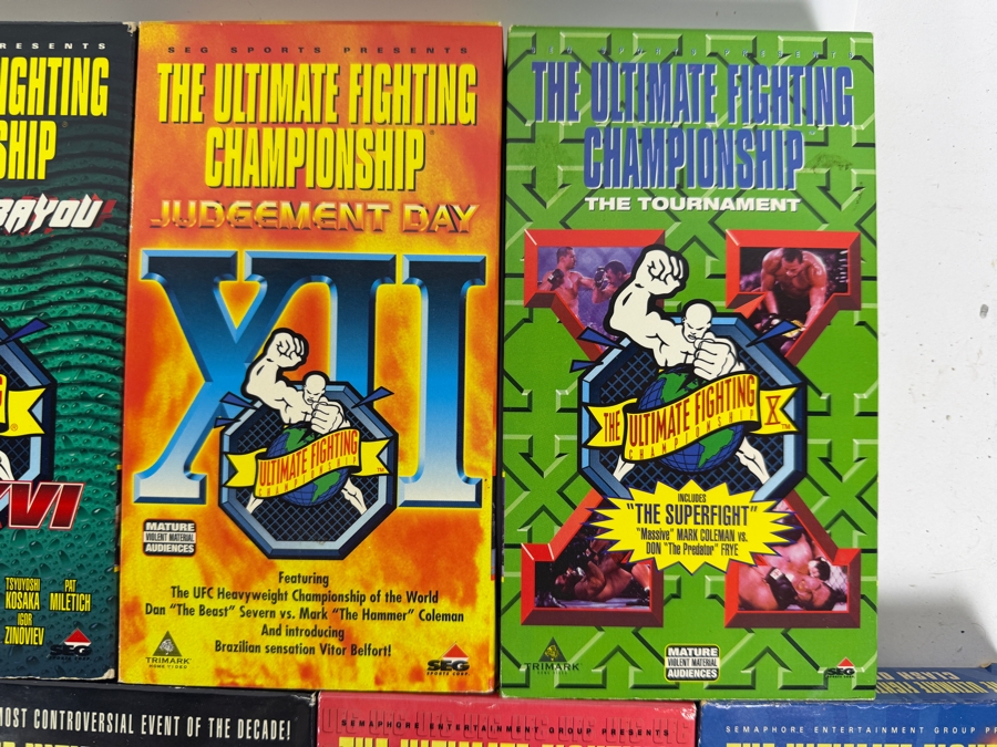 UFC Ultimate Fighting Championship Early Events VHS Tape Lot Of 13 Estimate $150 - $250 [Photo 4]