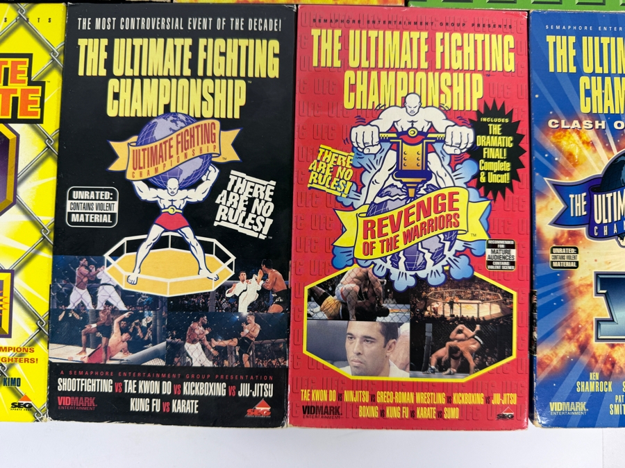 UFC Ultimate Fighting Championship Early Events VHS Tape Lot Of 13 Estimate $150 - $250 [Photo 7]