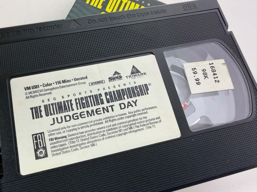 UFC Ultimate Fighting Championship Early Events VHS Tape Lot Of 13 Estimate $150 - $250 [Photo 10]