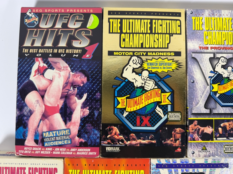 UFC Ultimate Fighting Championship Early Events VHS Tape Lot Of 13 Estimate $150 - $250 [Photo 2]