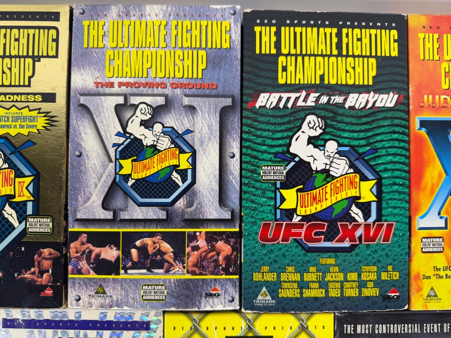 UFC Ultimate Fighting Championship Early Events VHS Tape Lot Of 13 Estimate $150 - $250 [Photo 3]