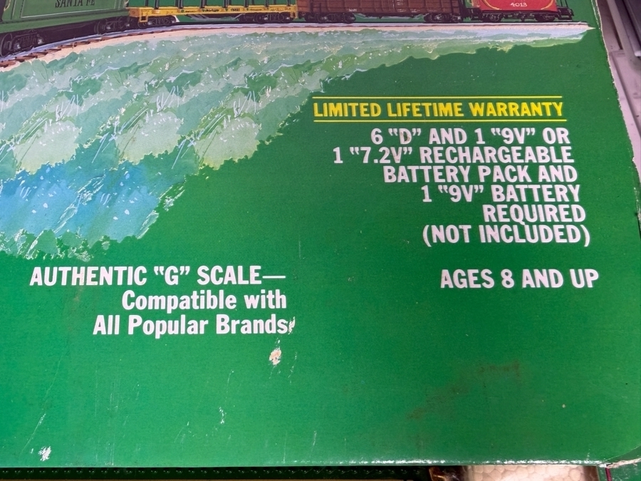 Bachmann's Big Hauler G Scale Radio Control Atchison Topeka Santa Fe 55 Piece Train Set 90-0100 Estimate $80 - $130 [Photo 4]