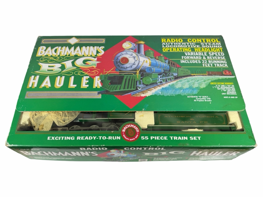 Bachmann's Big Hauler G Scale Radio Control Atchison Topeka Santa Fe 55 Piece Train Set 90-0100 Estimate $80 - $130 [Photo 3]