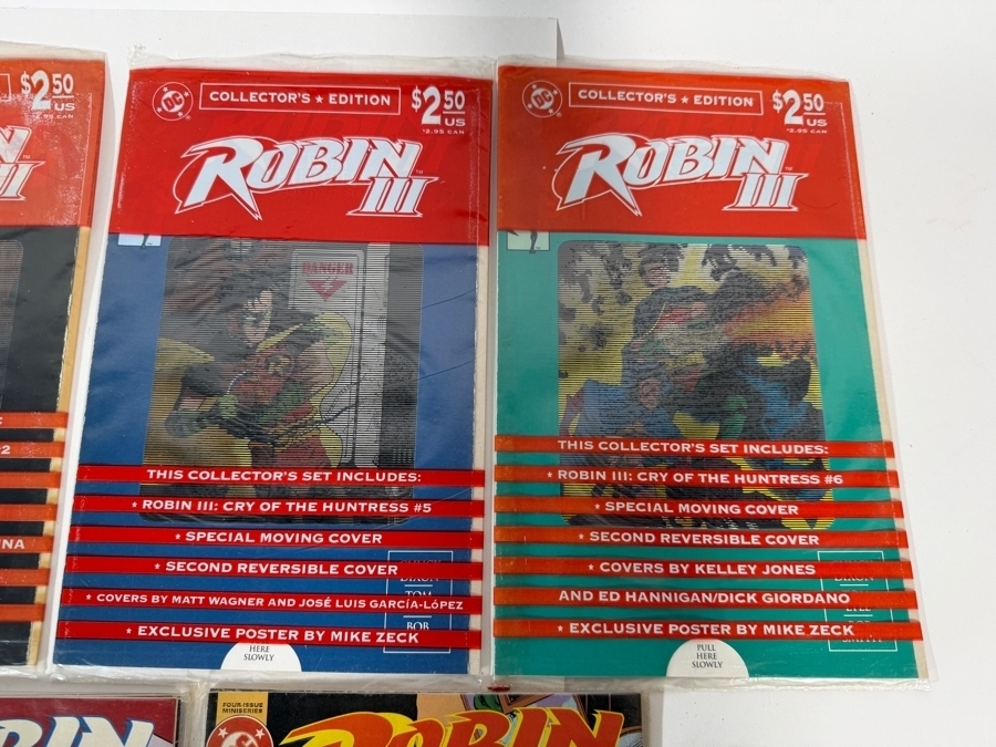 Vintage Robin II And Robin III DC Comic Book Hologram Variant Lot - See Photos [Photo 4]