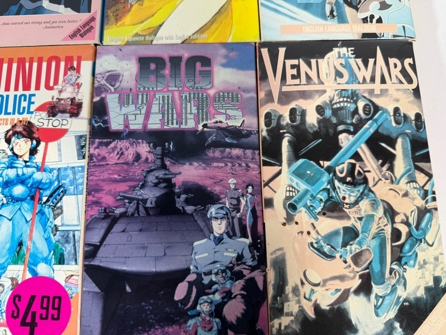 Vintage 1980s 1990s Retro Cyberpunk Sci Fi Mecha Anime VHS Video Tape Lot Of 18 Estimate $150 - $250 [Photo 6]