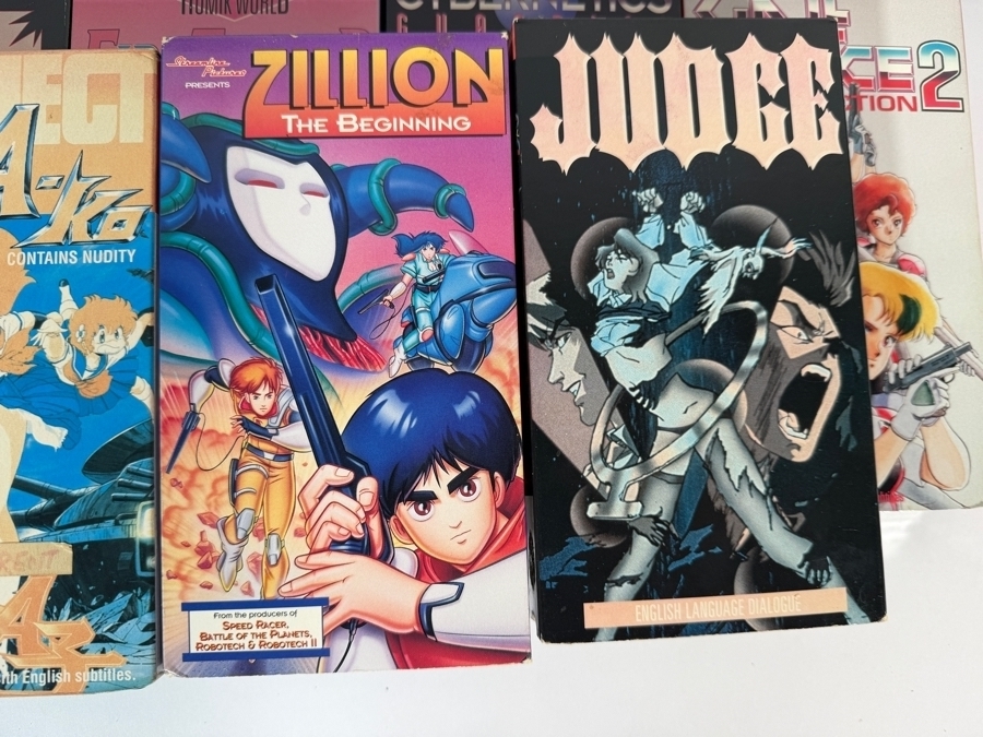 Vintage Retro Sci Fi Mecha Cyberpunk Anime Collection VHS Video Tape Lot Of 14 Estimate $120 - $180 [Photo 7]