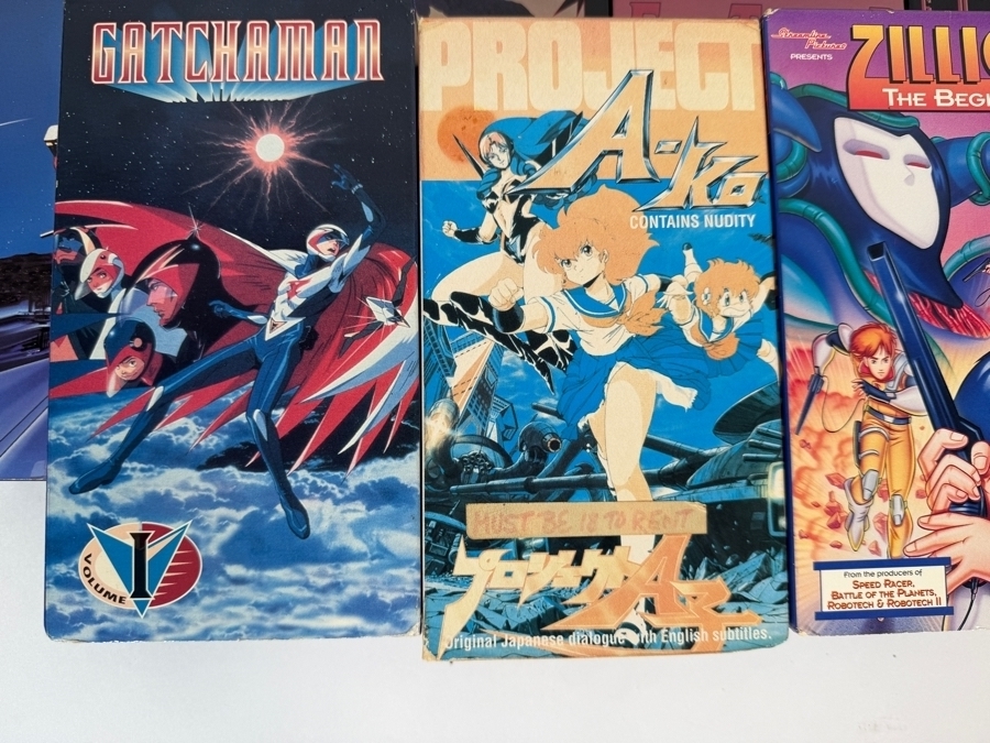 Vintage Retro Sci Fi Mecha Cyberpunk Anime Collection VHS Video Tape Lot Of 14 Estimate $120 - $180 [Photo 6]