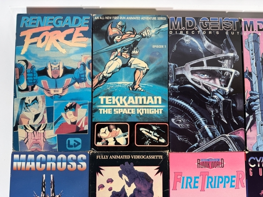 Vintage Retro Sci Fi Mecha Cyberpunk Anime Collection VHS Video Tape Lot Of 14 Estimate $120 - $180 [Photo 2]