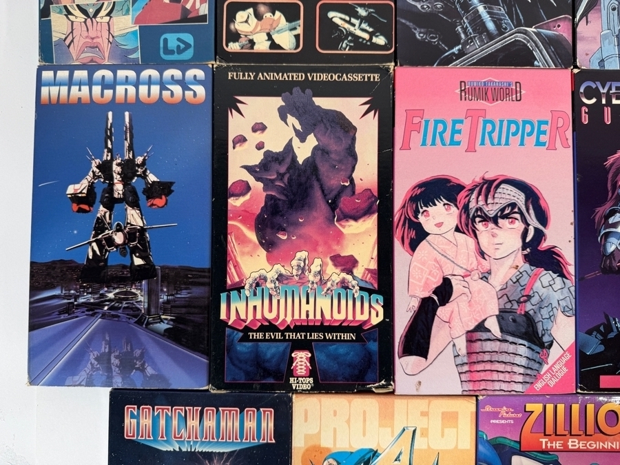 Vintage Retro Sci Fi Mecha Cyberpunk Anime Collection VHS Video Tape Lot Of 14 Estimate $120 - $180 [Photo 4]