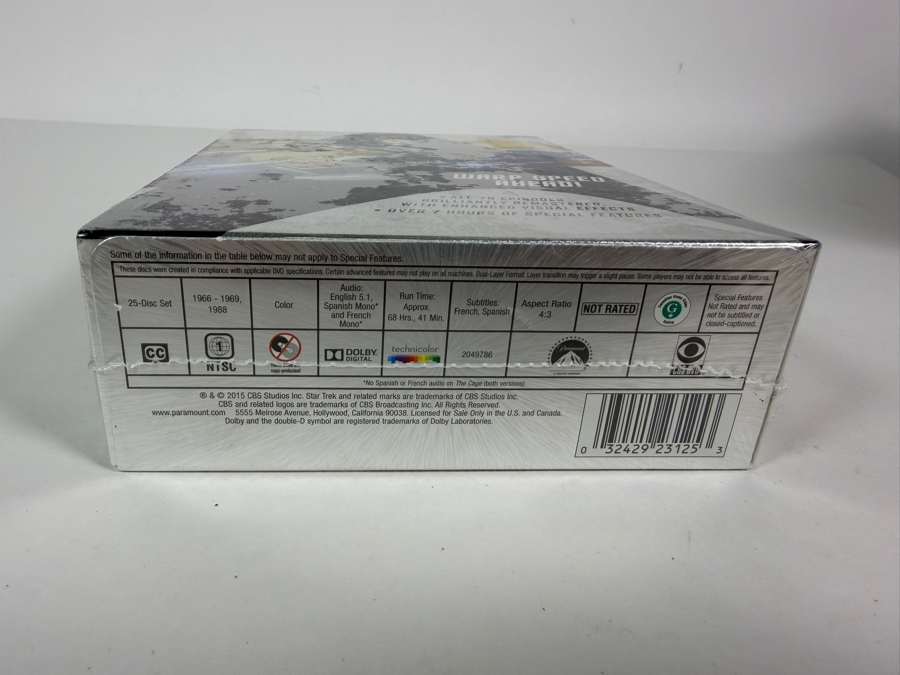 Star Trek The Original Series The Complete Series Remastered 25 Disc DVD Box Set Factory Sealed Estimate $35 - $50 [Photo 5]
