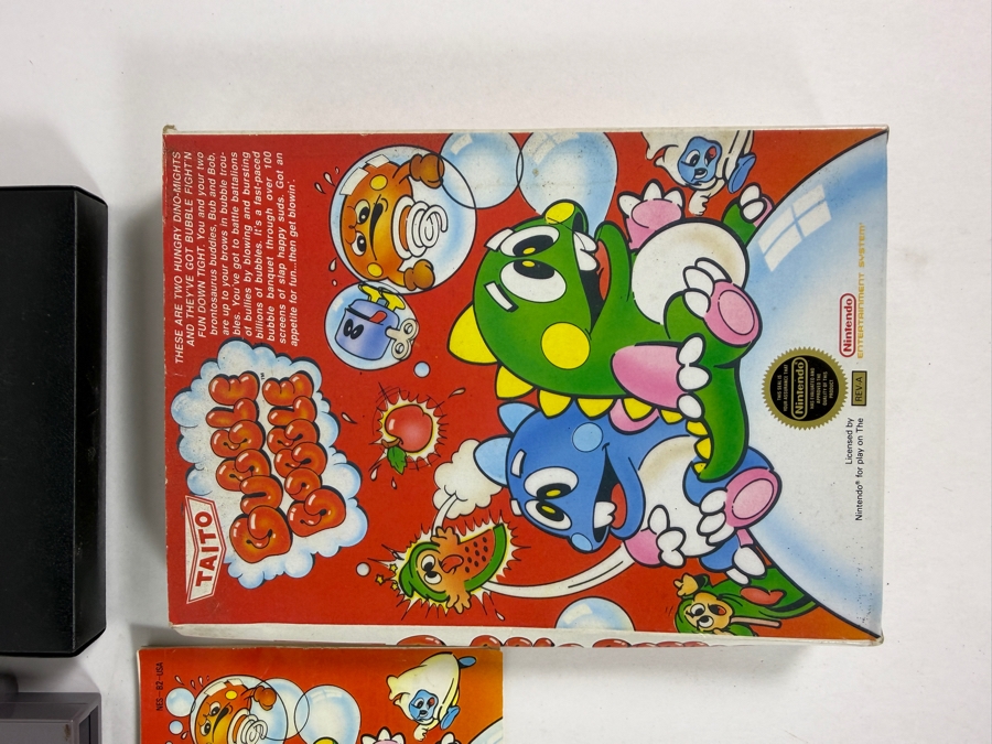 Taito Bubble Bobble Nintendo NES Complete In Box CIB With Manual And Inserts Estimate $100 - $150 [Photo 4]