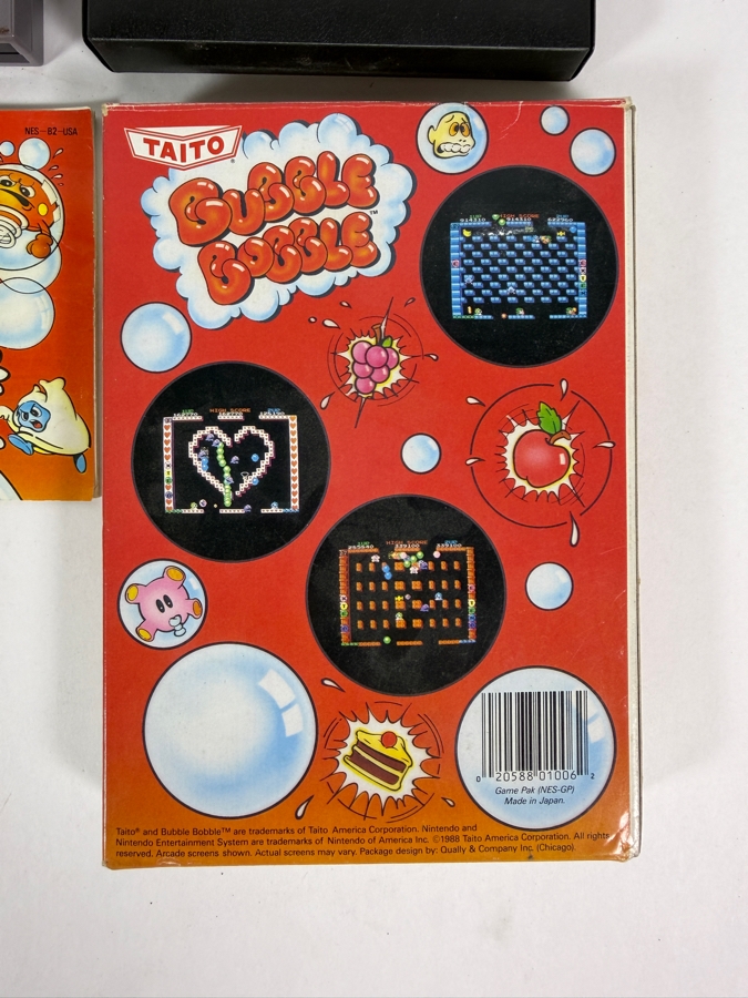 Taito Bubble Bobble Nintendo NES Complete In Box CIB With Manual And Inserts Estimate $100 - $150 [Photo 6]