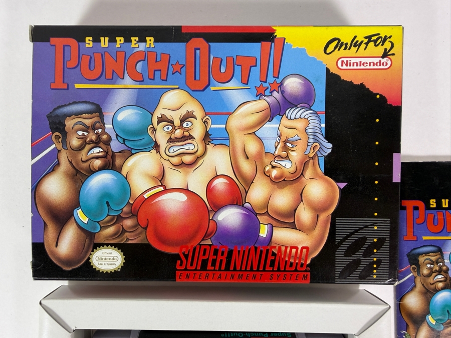 Super Punch-Out!! Super Nintendo SNES Complete In Box CIB With Manual Estimate $130 - $180 [Photo 2]