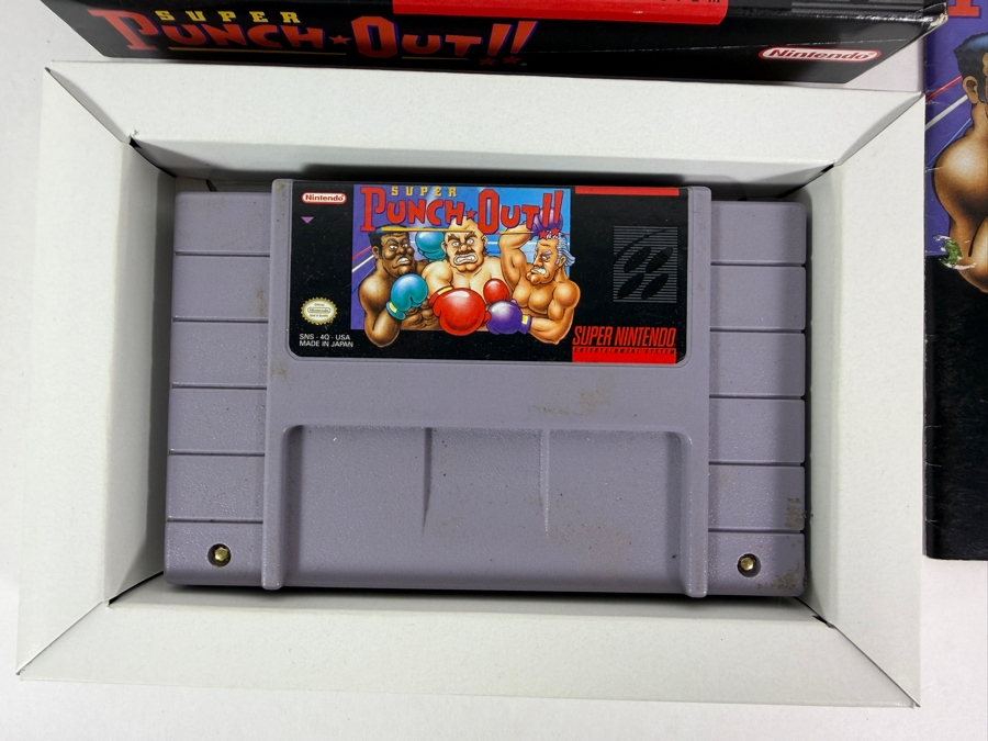 Super Punch-Out!! Super Nintendo SNES Complete In Box CIB With Manual Estimate $130 - $180 [Photo 3]