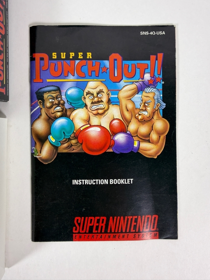 Super Punch-Out!! Super Nintendo SNES Complete In Box CIB With Manual Estimate $130 - $180 [Photo 4]