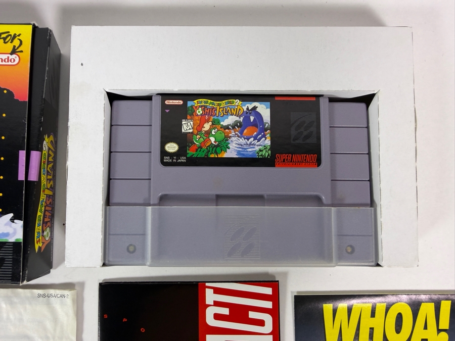 Super Mario World 2 Yoshi's Island Super Nintendo SNES Complete In Box CIB With Manual And Inserts Estimate $140 - $200 [Photo 3]
