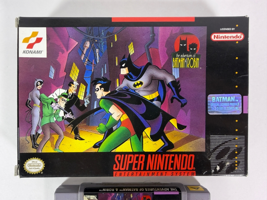 The Adventures Of Batman & Robin Super Nintendo SNES Boxed Game Cartridge Set Estimate $280 - $420 [Photo 2]