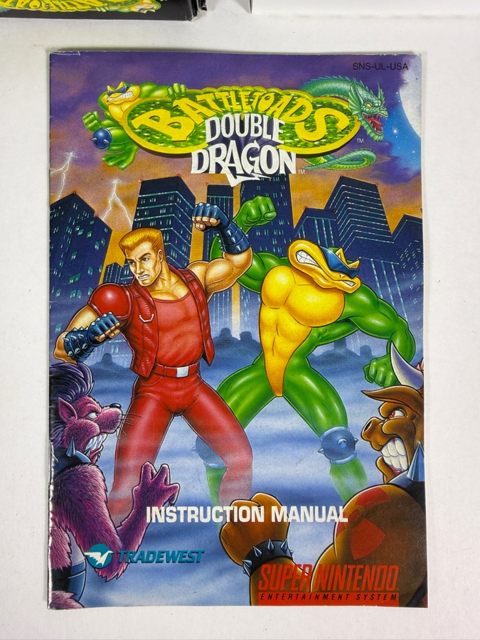 Battletoads & Double Dragon Super Nintendo SNES Complete In Box CIB With Manual Estimate $180 - $260 [Photo 5]