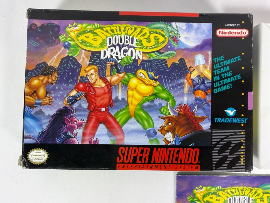 Battletoads & Double Dragon Super Nintendo SNES Complete In Box CIB With Manual Estimate $180 - $260 [Photo 2]