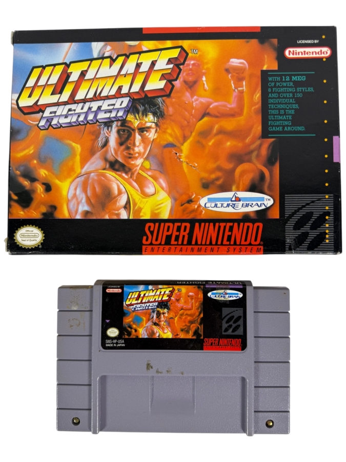 Ultimate Fighter Super Nintendo SNES Boxed Game Cartridge Set Estimate $35 - $55