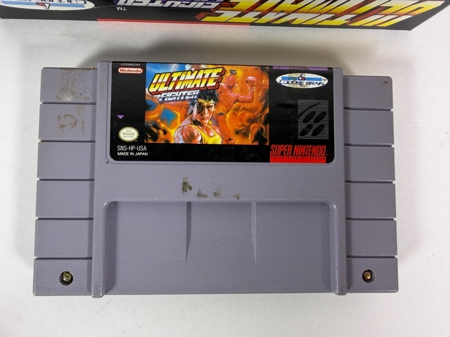 Ultimate Fighter Super Nintendo SNES Boxed Game Cartridge Set Estimate $35 - $55 [Photo 4]