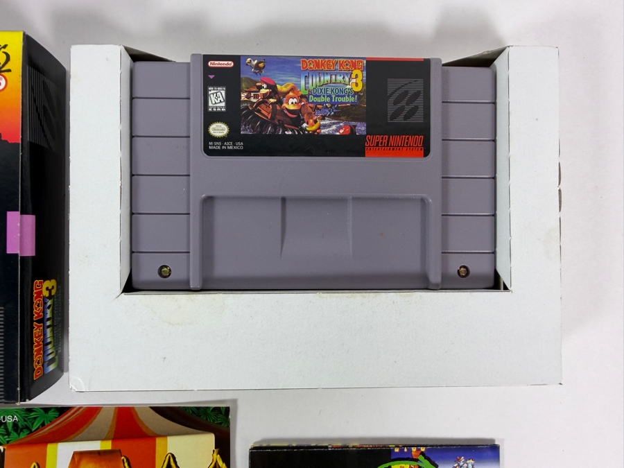 Donkey Kong Country 3 Dixie Kong's Double Trouble Super Nintendo SNES Complete In Box CIB With Inserts Estimate $120 - $170 [Photo 3]