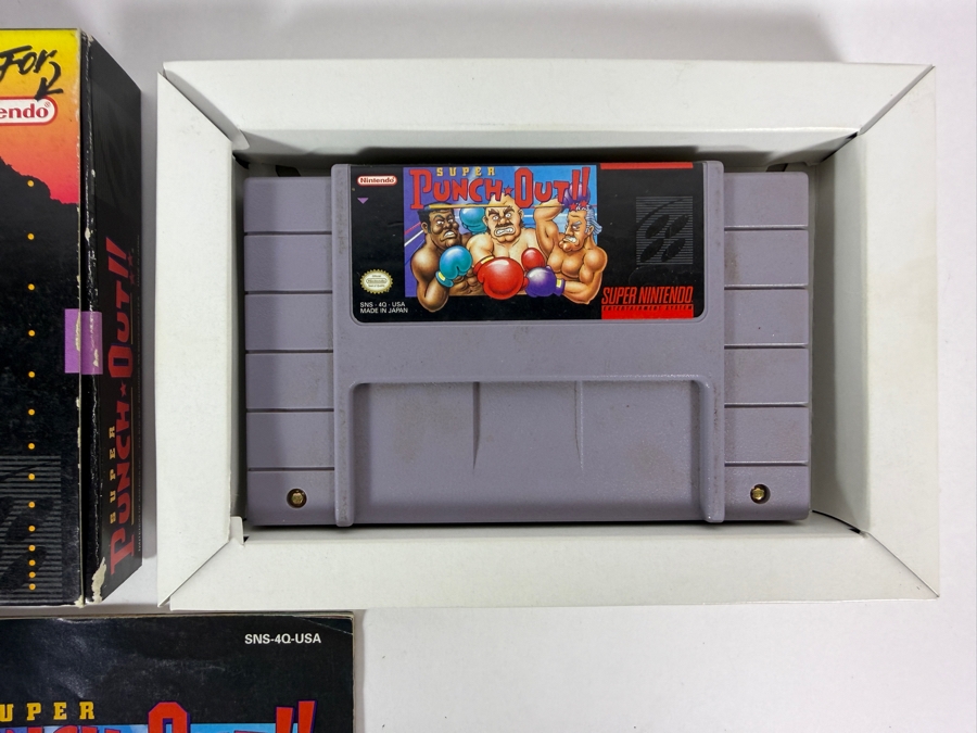 Super Punch-Out!! Super Nintendo SNES Complete In Box CIB With Manual Estimate $130 - $180 [Photo 3]