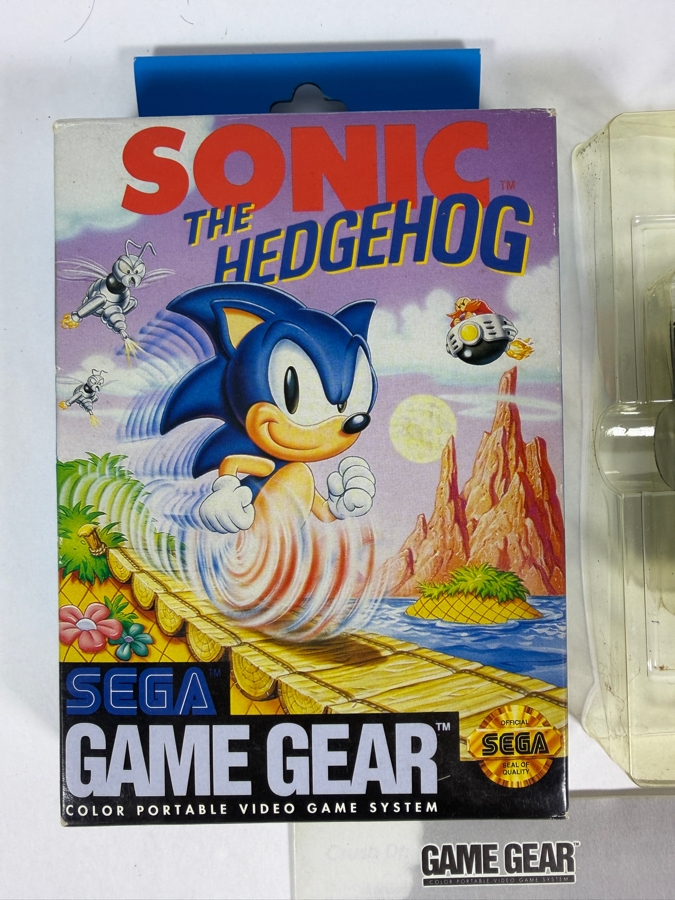 Sonic The Hedgehog Sega Game Gear Complete In Box CIB With Manual And Inserts Estimate $45 - $65 [Photo 2]