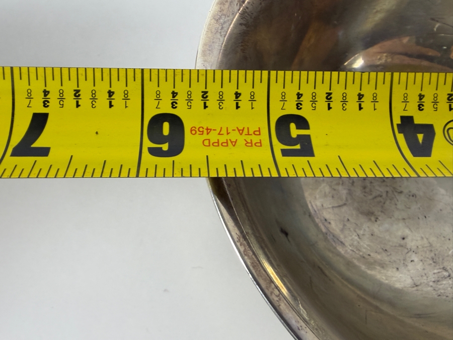 Vintage Solid Sterling Silver Paul Revere Presentation Bowl With Pedestal Base 266.3g 5.5W X 3H Silver Melt Value $431 [Photo 6]