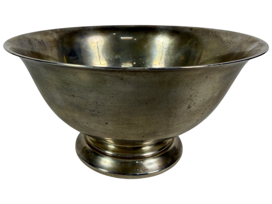 Vintage Solid Sterling Silver Paul Revere Presentation Bowl With Pedestal Base 266.3g 5.5W X 3H Silver Melt Value $431