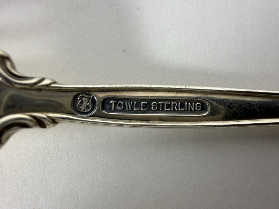 Towle Sterling Silver Flatware Service Fontana Pattern Multi Piece Set 1867.9g of Pure Sterling Silver (Knives Weigh an Additional 766.5g) Silver Melt Value $3,041 Not Including Knives [Photo 8]