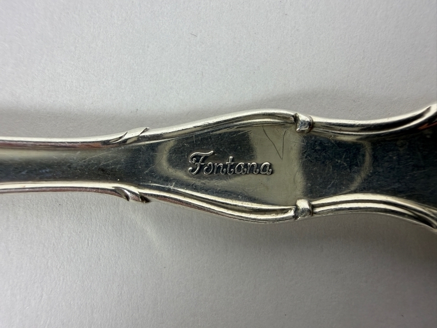 Towle Sterling Silver Flatware Service Fontana Pattern Multi Piece Set 1867.9g of Pure Sterling Silver (Knives Weigh an Additional 766.5g) Silver Melt Value $3,041 Not Including Knives [Photo 9]